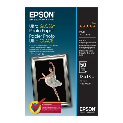 Papier Epson Ultra Glossy Photo - 300 g/m2 - 13x18cm - 50 szt.
