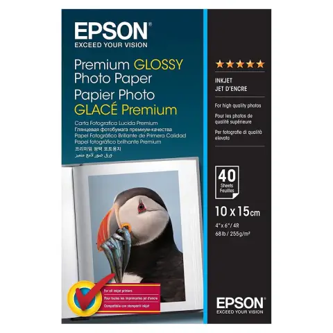 Papier Epson Premium Glossy Photo - 255 g/m2 - 10x15cm - 40 szt.
