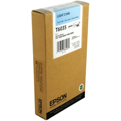 Tusz Epson T6035 Light Cyan do drukarek Epson (Oryginalny) [220 ml]