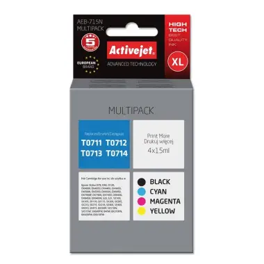Activejet tusz Epson T0715 multipack AEB-715N