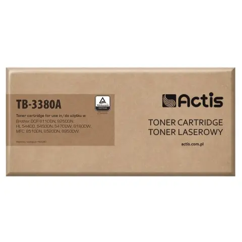 Toner TB-3380A Black do drukarek Brother (Zamiennik Brother TN-3380) [8k]