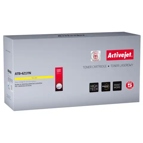 Toner TN-421Y zamiennik ActiveJet - Toner żółty do Brother HL-L8360, HL-L8260; DCP-L8410, MFC-L8690, MFC-L8900
