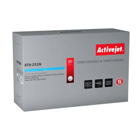 Zamiennik CE251A ActiveJet - Toner 504A cyan do HP Color LaserJet Cp3525, CP3530