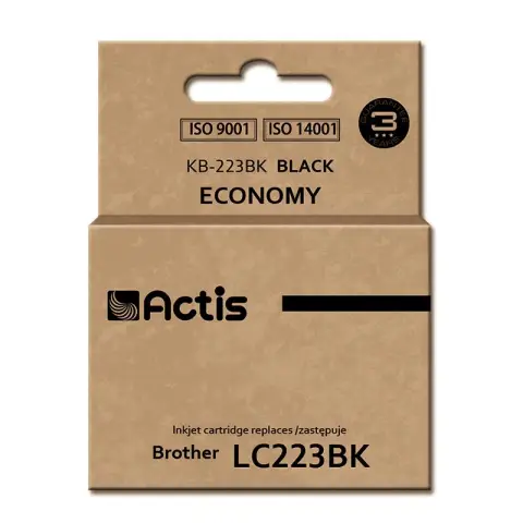 Tusz ACTIS KB-223Bk (zamiennik Brother LC223BK; Standard; 16 ml; czarny)-3584629