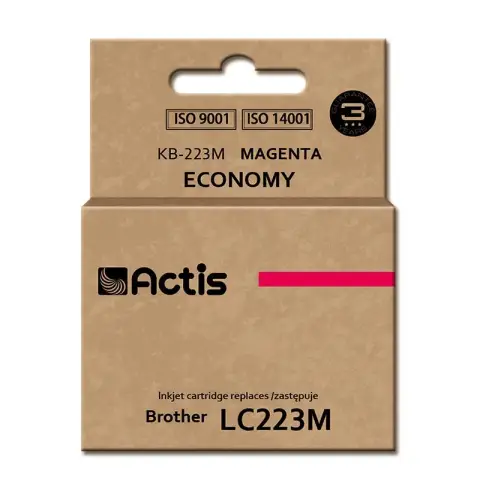 Tusz ACTIS KB-223M (zamiennik Brother LC223M; Standard; 10 ml; czerwony)-3584631