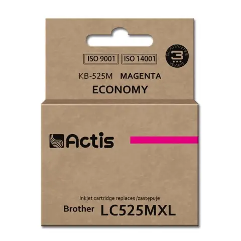 Tusz KB-525M Magenta do drukarek Brother (Zamiennik Brother LC525XLM) [15ml]
