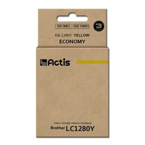 Tusz KB-1280Y Yellow do drukarek Brother (Zamiennik Brother LC1280Y)  [19ml]