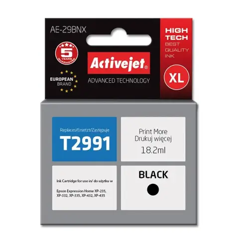 Tusz AE-29BNX Czarny do drukarek Epson (Zamiennik Epson T2991 / 29XL) [18.2ml]