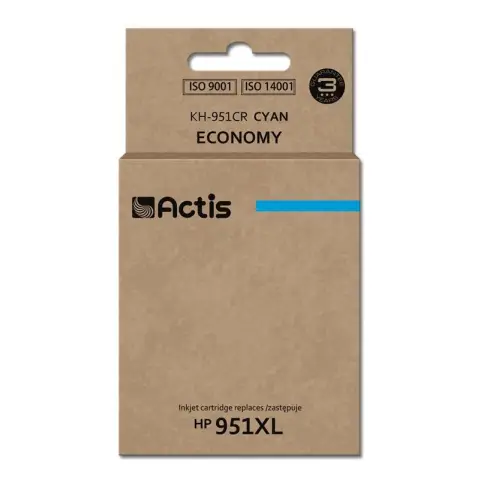 Tusz KH-951CR Cyan do drukarek HP (Zamiennik HP 951XL / CN046AE) [25ml]