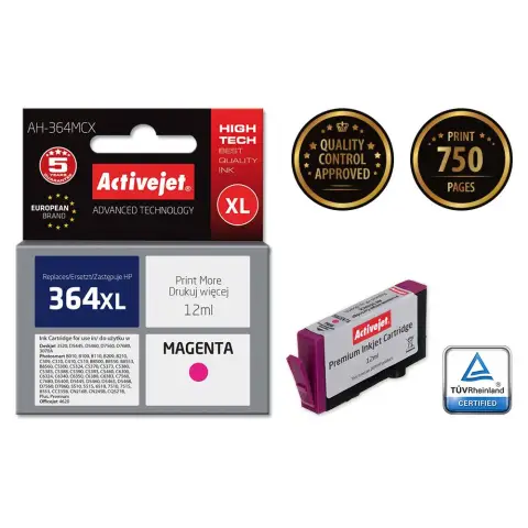 Tusz AH-364MCX  Magenta do drukarek HP (Zamiennik HP 364XL / HP CB324EE ) [12 ml]