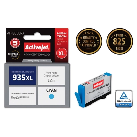 Activejet AH-935CRX Tusz (zamiennik HP 935XL C2P24AE; Premium; 12 ml; niebieski)-4598376