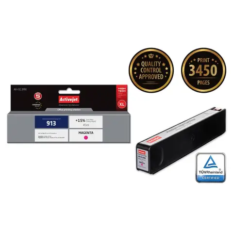 Tusz Activejet AH-913MR (zamiennik HP 913 F6T78AE; Premium; 45 ml; czerwony)-4598477