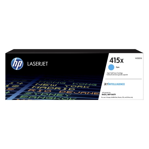 Toner HP 415X / W2031X Cyan do drukarek (Oryginalny) [6k]