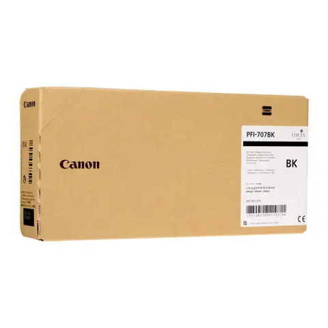 Tusz Canon PFI-707BK Black do drukarek (Oryginalny) [700ml]