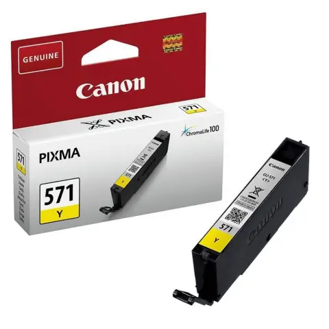 Tusz Canon CLI-571Y Yellow do drukarek (Oryginalny) [7ml]