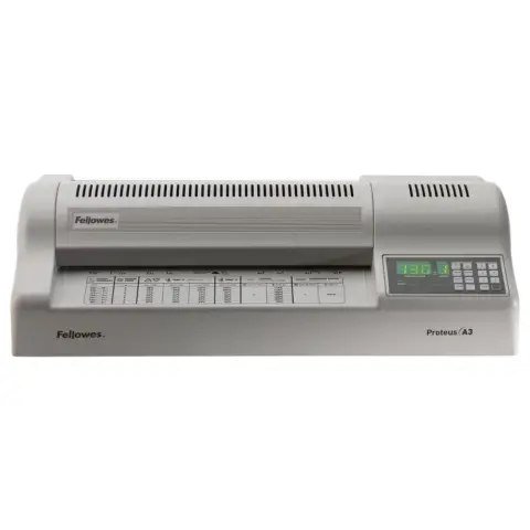 Laminator Fellowes Proteus A3 - Laminator profesjonalny 6-rolkowy zaprojektowany do dużego biura i pracy ciągłej.