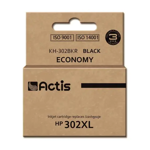 Tusz ACTIS KH-302BKR (zamiennik HP 302XL F6U68AE; Premium; 15 ml; czarny)-3584656