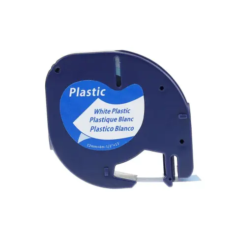 Dymo taśma do drukarek LetraTag 59422 | 12mm/4m | plastikowa | biała-4874368