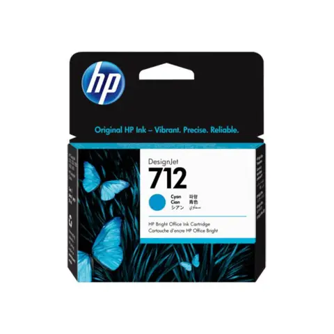 HP 3ED67A - Tusz cyan HP 712 do HP DesignJet T-200, T-210, T-230, T-250. T-630, T-650