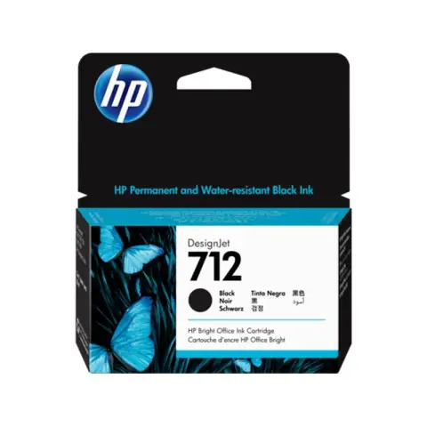 HP 3ED70A - Tusz czarny HP 712 do HP DesignJet T-200, T-210, T-230, T-250. T-630, T-650