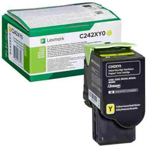 Lexmark C242XY0 - Toner żółty XL do Lexmark MC2425adw, MC2535adwe, MC2640adwe, C2425dw, C2535dw