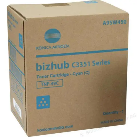 Minolta A95W450 - Toner TNP-49C cyan do Konica Minolta Bizhub C3351