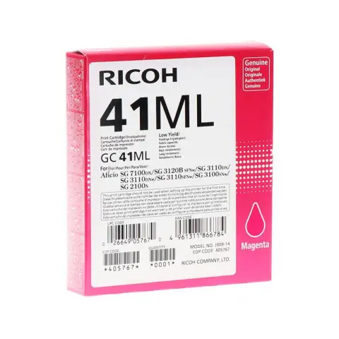 Tusz Ricoh GC 41ML / 405767 Magenta do drukark (Oryginalny) [0.6k]