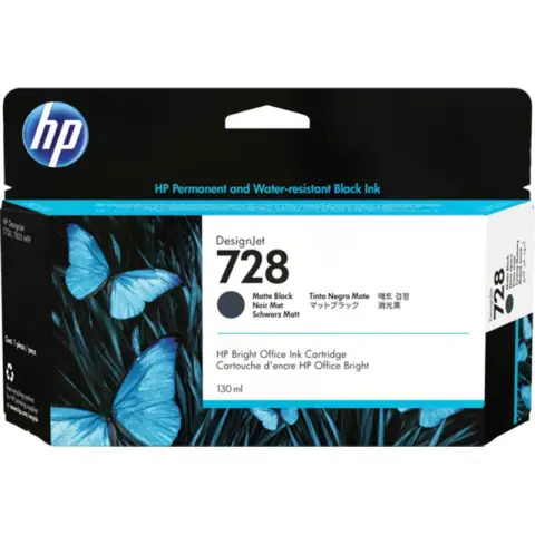 HP 3WX25A - Tusz czarny mat HP 728 do HP DesignJet T730, T830