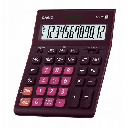 Casio kalkulator GR-12C-WR | biurowy | 12 miejsc | Fioletowy-5194704