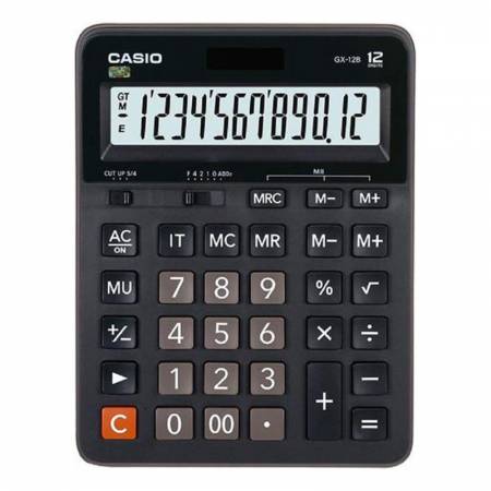 Casio kalkulator GX-12B | biurowy | 12 miejsc | Czarny-5194735
