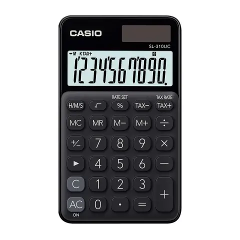 Casio kalkulator SL-310UC-BK-S | kieszonkowy | 10 miejsc | Czarny-5194690