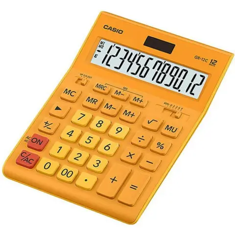 Casio kalkulator GR-12C-RG | biurowy | 12 miejsc | Pomarańczowy-5194705