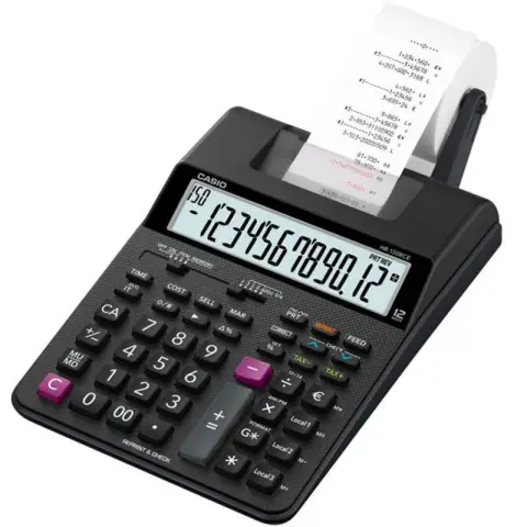 Casio kalkulator HR-150RCE Z ZAS | drukujący | 12 miejsc | Czarny-5194742