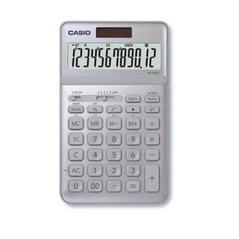 Casio kalkulator JW-200SC-GY-S | biurowy | 12 miejsc | Szary-5194769