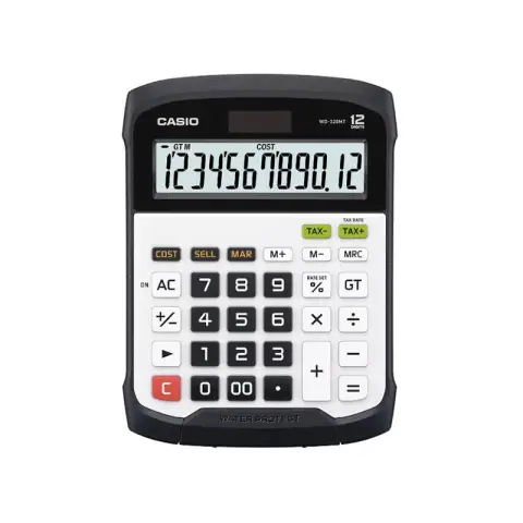 Casio kalkulator WD-320MT-S | biurowy | 12 miejsc | biało-czarny-5194774