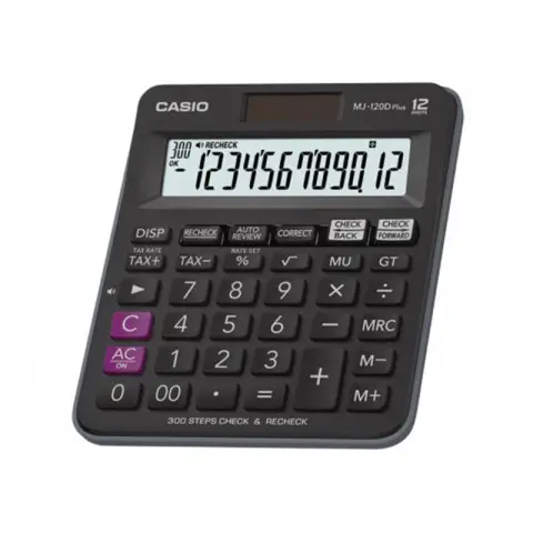Casio kalkulator MJ-120D PLUS  | biurowy | 12 miejsc | Czarny-5194776