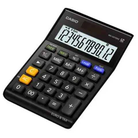 Casio kalkulator MS-120TERII-BK-S | biurowy | 12 miejsc | Czarny-5194782