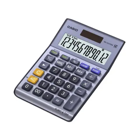 Casio kalkulator MS-120TERII-S | biurowy | 12 miejsc | Srebrny-5194783