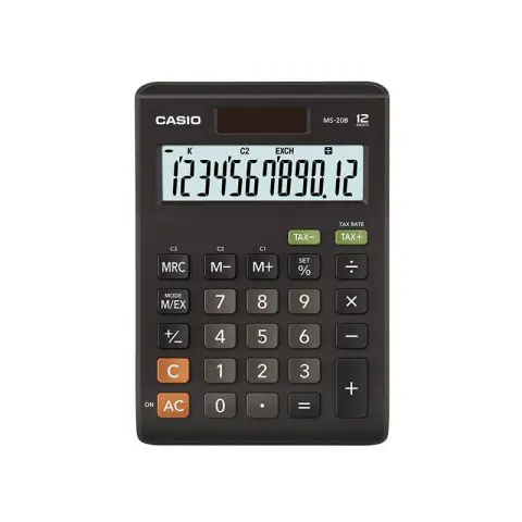 Casio kalkulator MS-20B-S | biurowy | 12 miejsc | Czarny-5194784