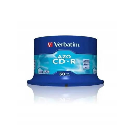 Płyty Verbatim CD-R 700MB 52x - Cake Box - 50 szt. - Crystal