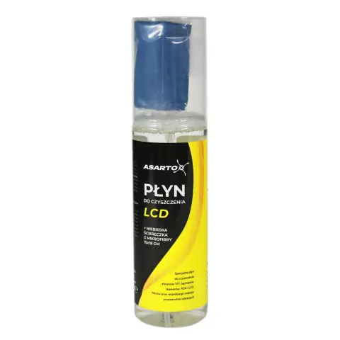 Płyn Asarto do czyszczenia LCD 125ml + ściereczka z mikrofibry-5352086