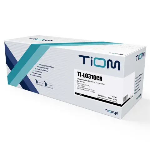 Toner cyan do OKI C310, C330, C331, C510, C511, C530. C531, MC351, MC352, MC361, MC362, MC561, MC562 - Zamiennik 4446970