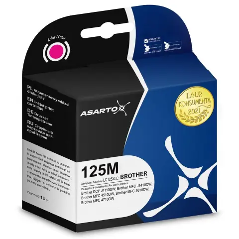 Zamiennik Brother LC125XLM - Tusz magenta zamiennik do Brother DCP-J4110DW MFC-J4410DW MFC-J6520DW MFC-J4510DW MFC-J6920