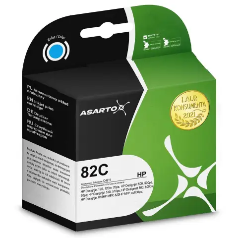 Zamiennik altHP 82 cyan - C4911A tusz cayn
