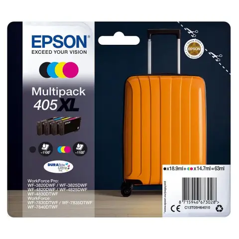 Tusz Epson 405XL do WF-7835/7830D/7840DTWF | 1x18,9  3x14,7 ml | CMYK-5454920