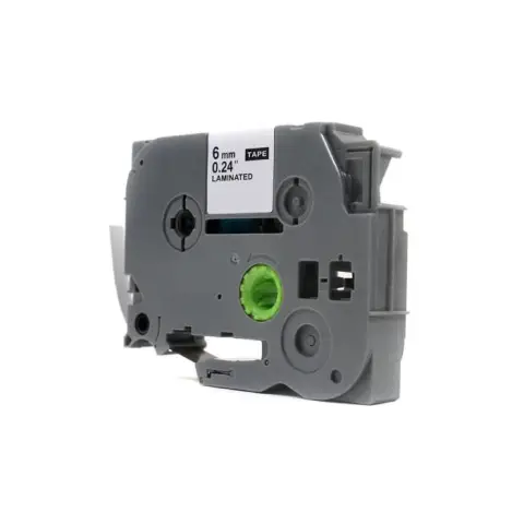 Taśma (ekstra mocny klej) JetWorld Czarny na Żółtym Zamiennik Brother 6mm x 8m TZe-S611 (TZES611, TZS611, TZ-S611, AZES6