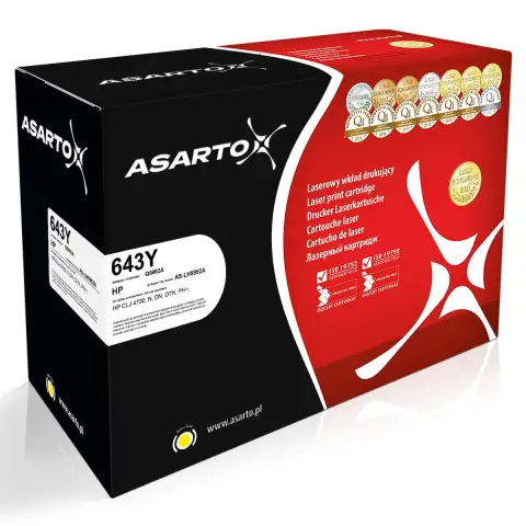 Toner AS-LH5952A Yellow do drukarek HP (Zamiennik HP 643A / Q5952A) [10k]