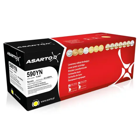 Toner żółty zamiennik do Kyocera FSC2026, FSC2126, FSC5250, FSC2100, FSC2526 - Zamiennik Kyocera TK-590Y