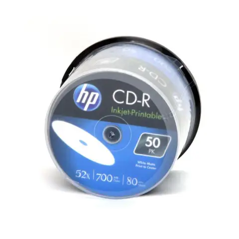 Płyty HP CD-R 700MB x52 - Cake - 50szt- Do nadruku