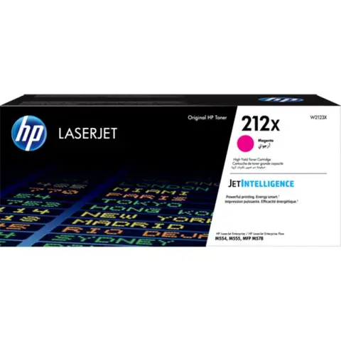 HP W2123X - Toner 212X magenta do HP Color LaserJet EnterpriseM554, M555, M578